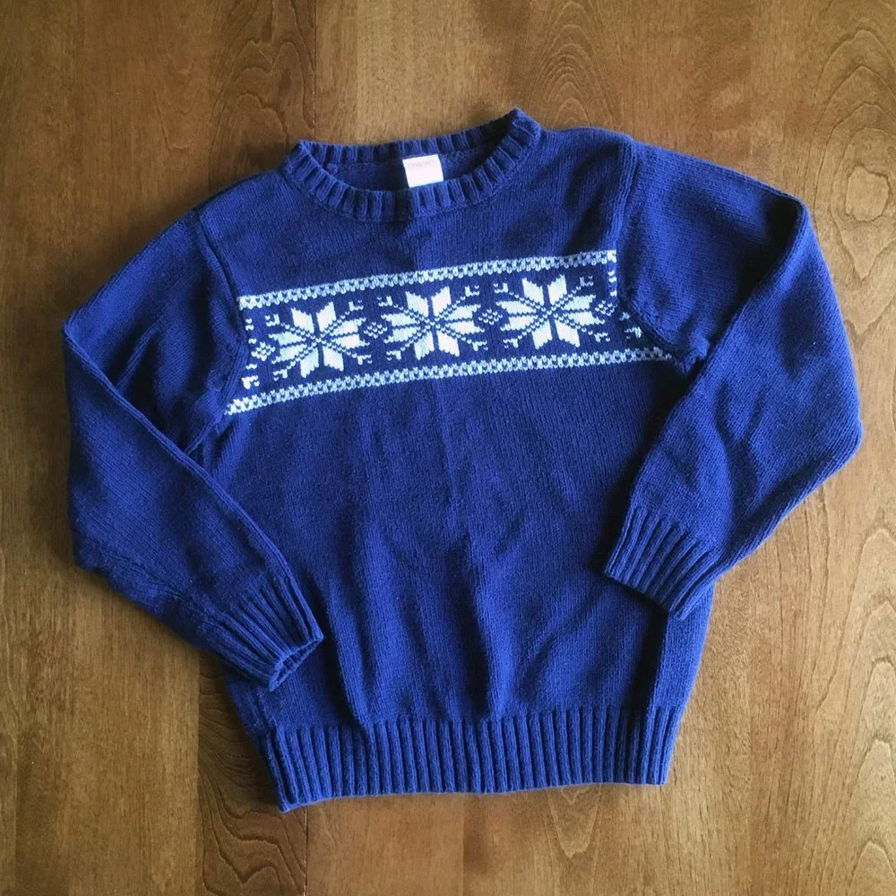 Gymboree snowflake sweater 5-6
